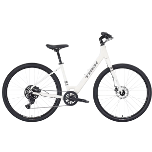 bicicleta-urbana-cidade-hibrida-trek-verve-lowstep-branca