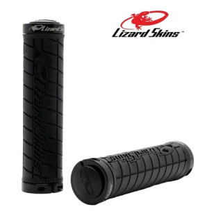 Manopla Lizard Skins Logo 130mm com Trava - Preto - Lizard Skins